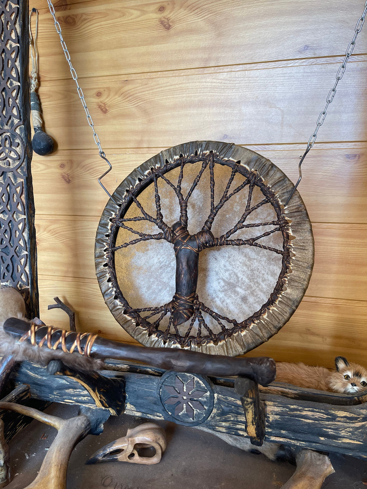Shamanic Drum 'Tree of Life' — 12" Round