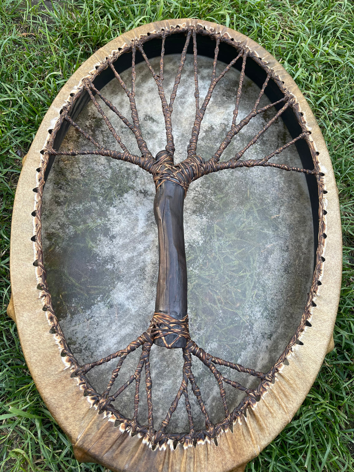 Shamanic Drum 'Tree of Life' — 28/20" Oval